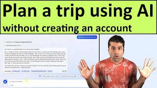 How to plan a trip using AI  Bing AI [upl. by Nollid898]