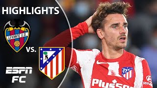 Antoine Griezmann amp Atletico Madrid held to surprise draw vs Levante  LaLiga Highlights  ESPN FC [upl. by Benedetto]