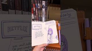 The library and my comfort TV show a comic 📺 shorts [upl. by Malinowski]