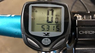 Wireless Bicycle Speedometer Dinoka W368 [upl. by Otrebogad]