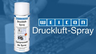 Tastatur reinigen entstauben  WEICON DruckluftSpray [upl. by Mori700]