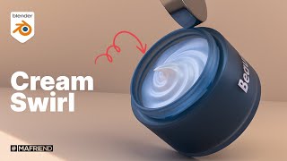 How to Create a Cosmetic Cream Swirl in Blender 42 Blender Beginner tutorial [upl. by Iarised260]