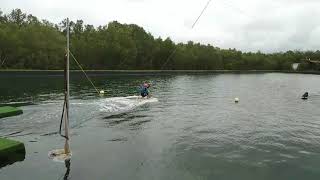 WAKEBOARDING at LAGO de ORO Calatagan Batangas BEACH Resort [upl. by Zahara149]