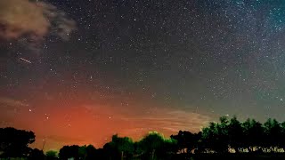 Aurora boreal sobre la vertical del Portillo ‐ 03 50 [upl. by Osugi]