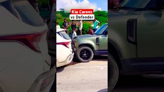 Defender hitting Kia Carens on Road manishbhardwaj landroverdefender kiacarens2024 shorts [upl. by Jasisa]