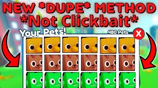 New WORKING Pet Dupe Method 2023  Roblox Pet Simulator X [upl. by Enala]