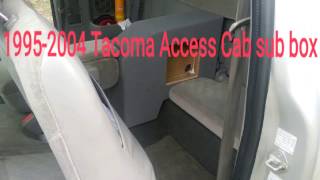 19952004 Tacoma Access Cab Subwoofer Box Rear Console [upl. by Keisling510]