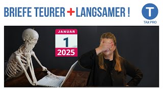 Briefe werden teurer  dauern länger DAS kommt am 112025 [upl. by Esoranna228]