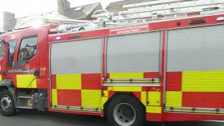 North Wales Fire amp Rescue Service blue light driver training run Flint Sir y Fflint Cymru 71024 [upl. by Feriga]