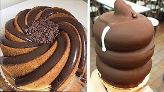 Chocolate Cake Hacks  Fancy Chocolate Cake Decorating To Impress Your Friends  Satisfying Cakes [upl. by Zoe282]