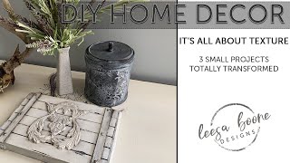 Adding Texture to your DIY Projects by Leesa Boone of Leesa Boone Designs [upl. by Finbar504]