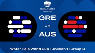 LIVE  Greece vs Australia  Water Polo World Cup 2023  Group B [upl. by Louanna710]