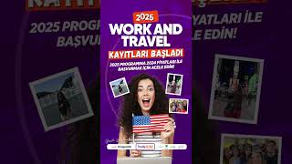 Work and Travel 2025 Kayıtları Başladı  StudyZONE  Güvenle Hayallerine [upl. by Yespmed]