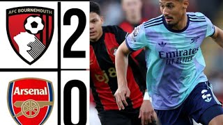 Bournemouth VS Arsenal  2  0  Extended Highlights Alls Goals [upl. by Parsaye]