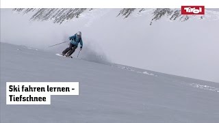 Skitechnik Tiefschneefahren lernen  Tiefschneetechnik [upl. by Queri]