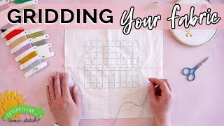 Gridding Your Cross Stitch Fabric  A Beginners Guide [upl. by Leahicm683]