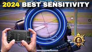 PUBG MOBILE SENSITIVITY SETTINGS 2024 🔥 COPY THIS NEW VERSION ☑️ [upl. by Suruat]