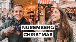 GERMAN CHRISTMAS MARKET amp STREET FOOD in Nuremberg [upl. by Gaven740]