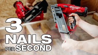 Milwaukee® M18 FUEL™ Framing Nailer  3 NAILS PER SECOND [upl. by Annabela]