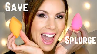 Save or Splurge Beauty Blender vs Real Techniques Sponge Review [upl. by Allemac]