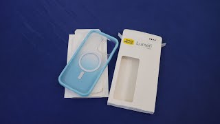 OtterBox iPhone 14 Pro Max Lumen Series with MagSafe — Blue  Unboxing [upl. by Gnok397]