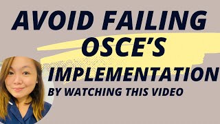 OSCE IMPLEMENTATION STATION TOP 10 MOST COMMON MISTAKES [upl. by Rather]