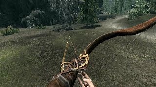 Skyrim  EPIC Archery Skills [upl. by Rennane]