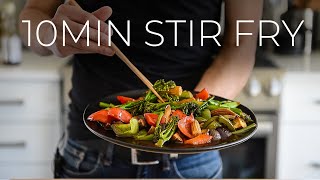 FAST Vegetable Stir Fry  EASY Chinese Veggies Recipe [upl. by Wessling]