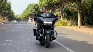 TEST RIDE N°21  HARLEY DAVIDSON ROAD GLIDE 1800CC ⚡🔥🇲🇦🇩🇿💥⚡🌐🏍موطور مشي عادي [upl. by Sterling]