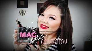 Mac Lipstick Collection  Try On [upl. by Yager70]