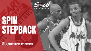 Spin Stepback  PENNY HARDAWAY  Basketball signature moves [upl. by Beutler]