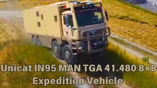 Is a Luxury Mansion on Wheels  Unicat IN95 MAN TGA 41480 8×8 Expedition Vehicle [upl. by Joiner257]