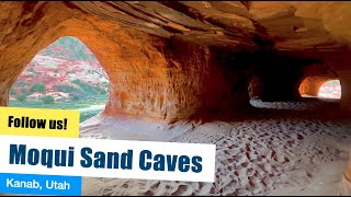 Interesting Trail to Moqui Sand Caves Kanab Utah  4k [upl. by Landau451]