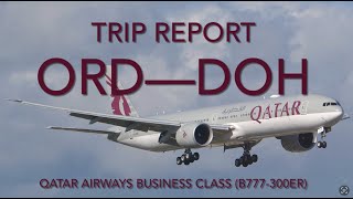 Trip Report Chicago to Doha via Qatar Airways Business Class [upl. by Eissac317]