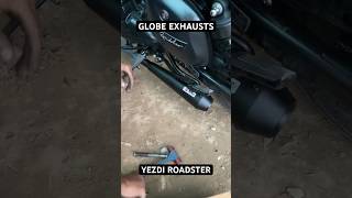 GLOBE EXHAUSTS  YEZDI ROADSTER  JODHPUR [upl. by Nehcterg]