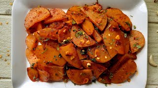 Spicy Garlic Potato Recipe how to make garlic potato in pan [upl. by Aset]