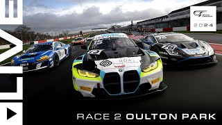 FULL RACE  Race 2  Oulton Park  2024 British GT Championship [upl. by Relyhcs]