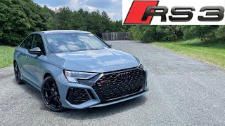 2024 Audi RS3 POV Start Up Test Drive Walkaround and Review [upl. by Inoek]