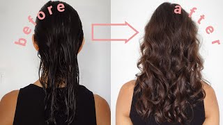 Wavy Hair Method Type 2a2b curls W Not Your Mothers  Denman Brush [upl. by Eryt]