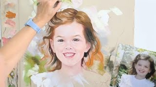 Pastel portrait Portrait painting process [upl. by Aoket820]