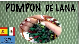 CÓMO HACER UN POMPON PARA GORRO  POMPONES DE LANA PASO A PASO  TUTORIAL DIY [upl. by Etteiram]