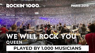 We Will Rock You  Queen  Rockin1000 at Stade De France [upl. by Eeclehc]