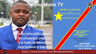 Masolo ya kobongola Constitution na Maître Carlos MOPILI [upl. by Alda738]