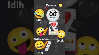 Gabut 🙂 hehehehe 😅 lyrics music song emoji [upl. by Halonna]