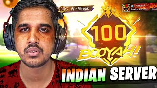 FIRST 100 STREAK IN INDIAN SERVER 🔥 [upl. by Ylurt]