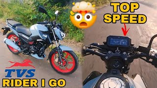 We Test the TVS Raider iGO 125 Top Speed [upl. by Amal362]