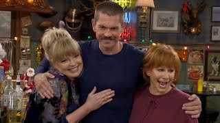 Reba REUNION Steve Howey REACTS to Happys Place Cameo Exclusive [upl. by Dnob]