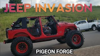 Jeep Invasion 2023 pigeon forge Tn first take review jeepinvasion smokeymountains jeep [upl. by Llertac226]