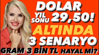 DOLAR YILSONU 2950ğŸ˜³GRAMDA 3 BÄ°N TL HAYAL MÄ° OLDU YÃœKSELEMÄ°YOR DÃœÅECEK MÄ° TAHTEREVALLÄ° HESABI YAP [upl. by Sabelle]