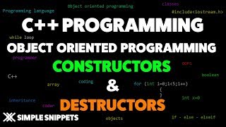 Constructors amp Destructors in C Programming  Object Oriented Programming Concepts [upl. by Ecirad]